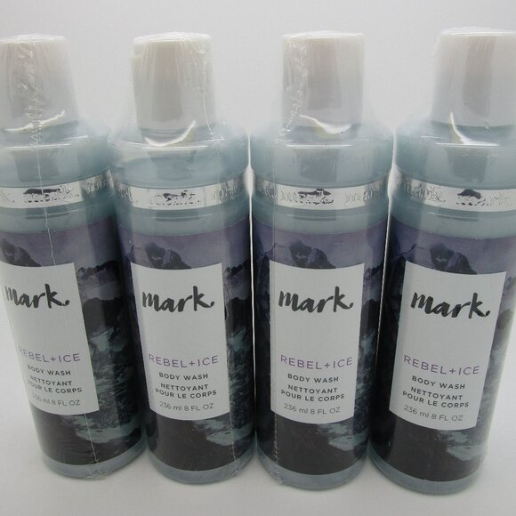 AVON Mark REBEL + ICE Body Wash - Lot of 4